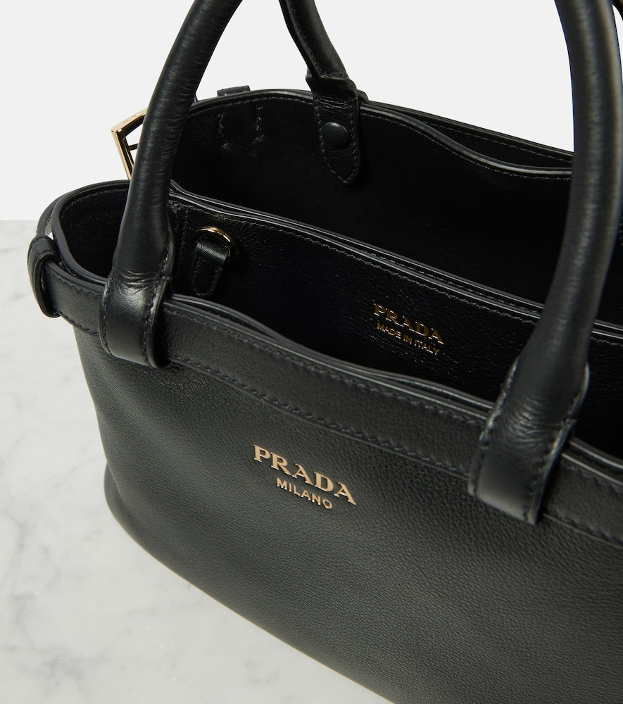 Prada Prada Buckle Small leather tote bag