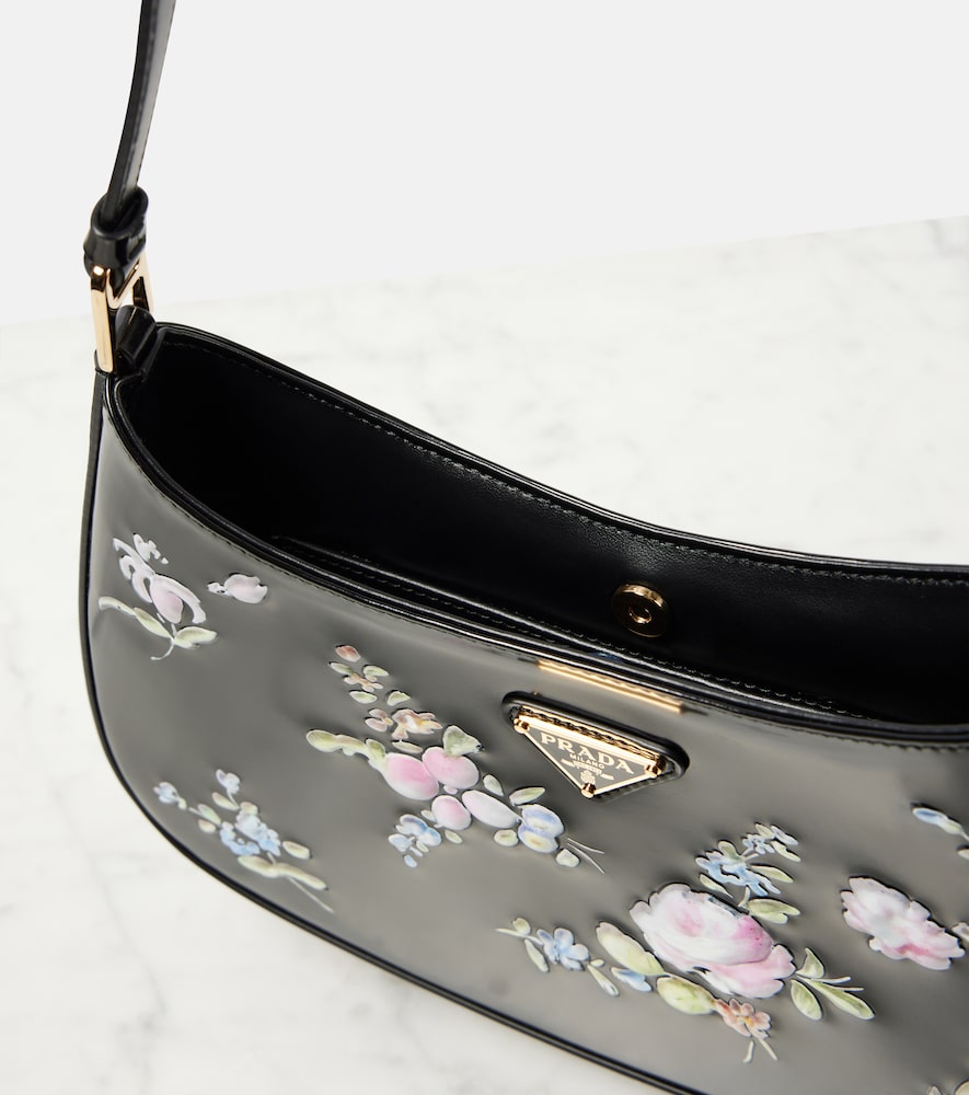 Prada Prada Cleo floral leather shoulder bag