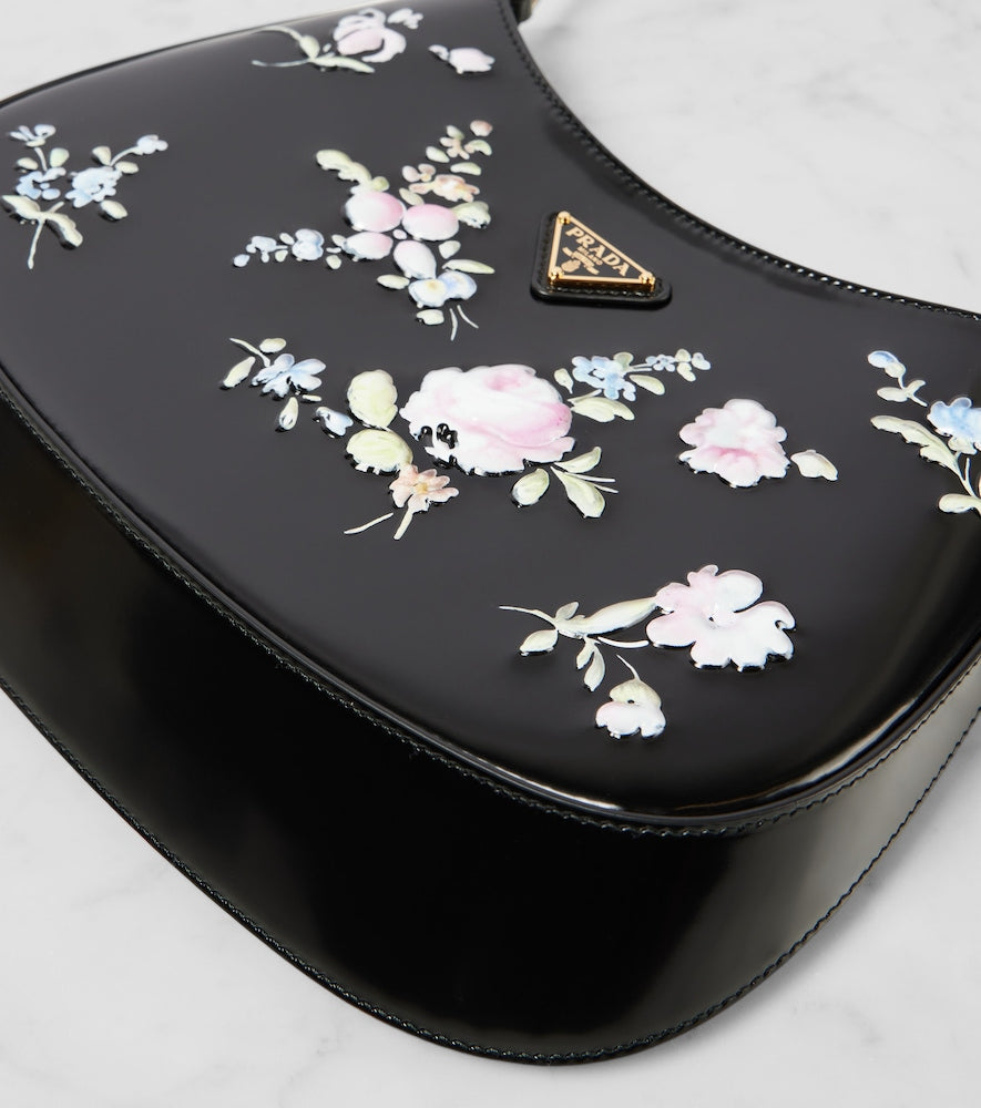 Prada Prada Cleo floral leather shoulder bag
