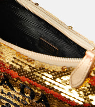 Prada Re-Edition 2000 Mini sequined shoulder bag