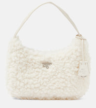 Prada Re-Edition 2000 Mini shearling shoulder bag - Prada 2000 年复刻版迷你羊毛肩包