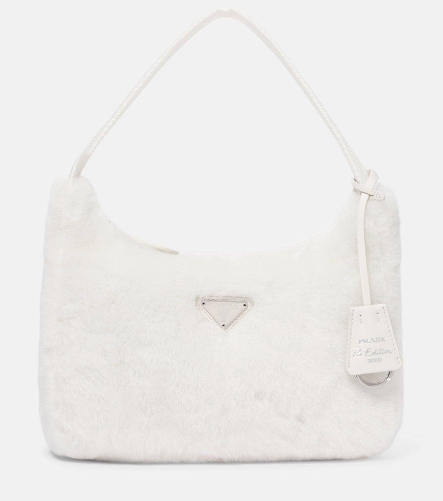Prada Re-Edition 2000 shearling shoulder bag - Prada 2000 年复刻版羊毛肩包