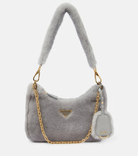 Prada Re-Edition 2005 shearling shoulder bag - Prada 2005 复刻版羊毛肩包