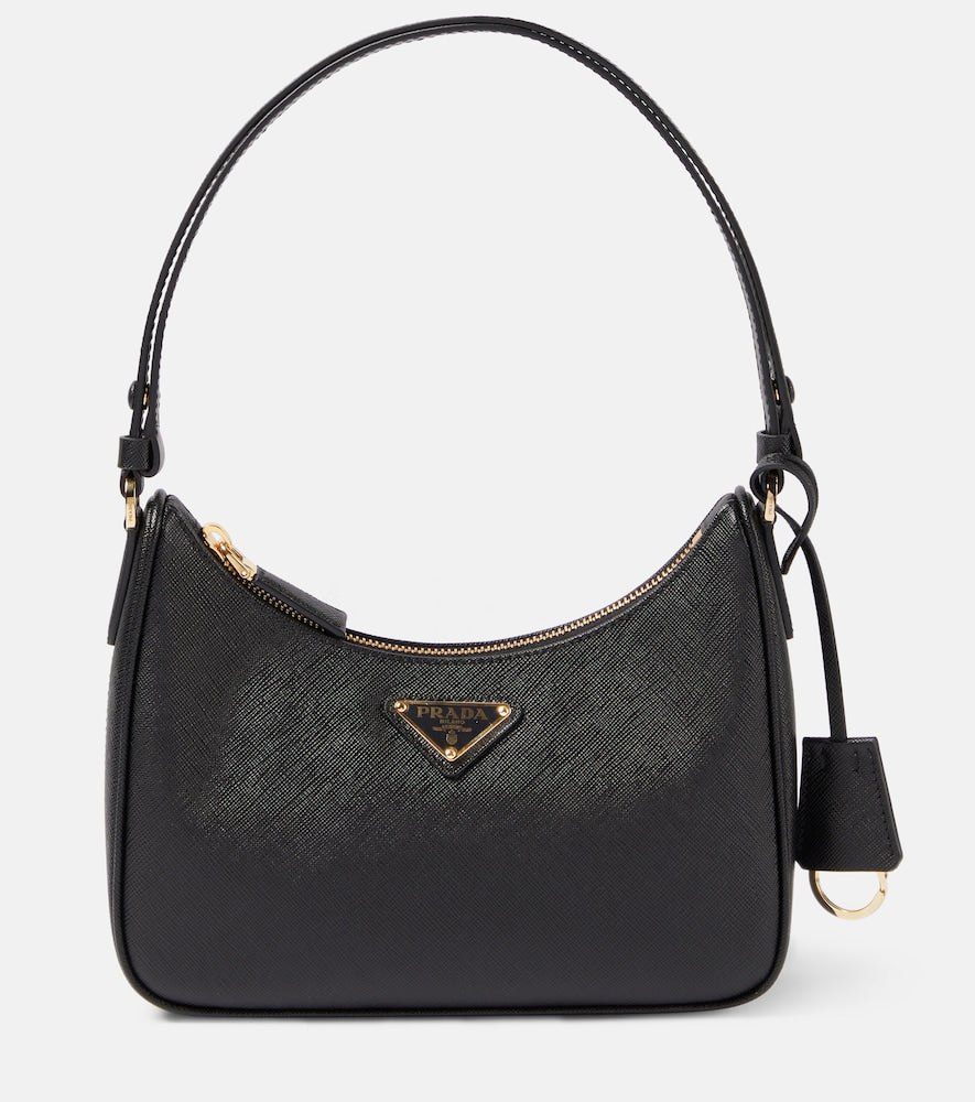 Prada Re-Edition Mini leather shoulder bag - Prada Re-Edition 迷你皮革单肩包