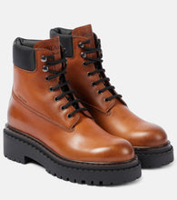 Prada Re-Nylon and leather lace-up boots - Prada Re-尼龙和皮革系带靴