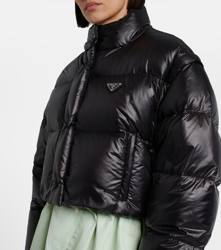 Prada Re-Nylon crop down jacket