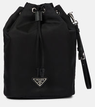 Prada Re-Nylon leather-trimmed bucket bag - Prada Re-Nylon 皮革饰边水桶包