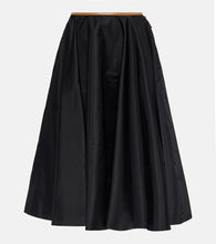 Prada Re-Nylon leather-trimmed midi skirt - Prada Re-Nylon 皮革饰边中长裙