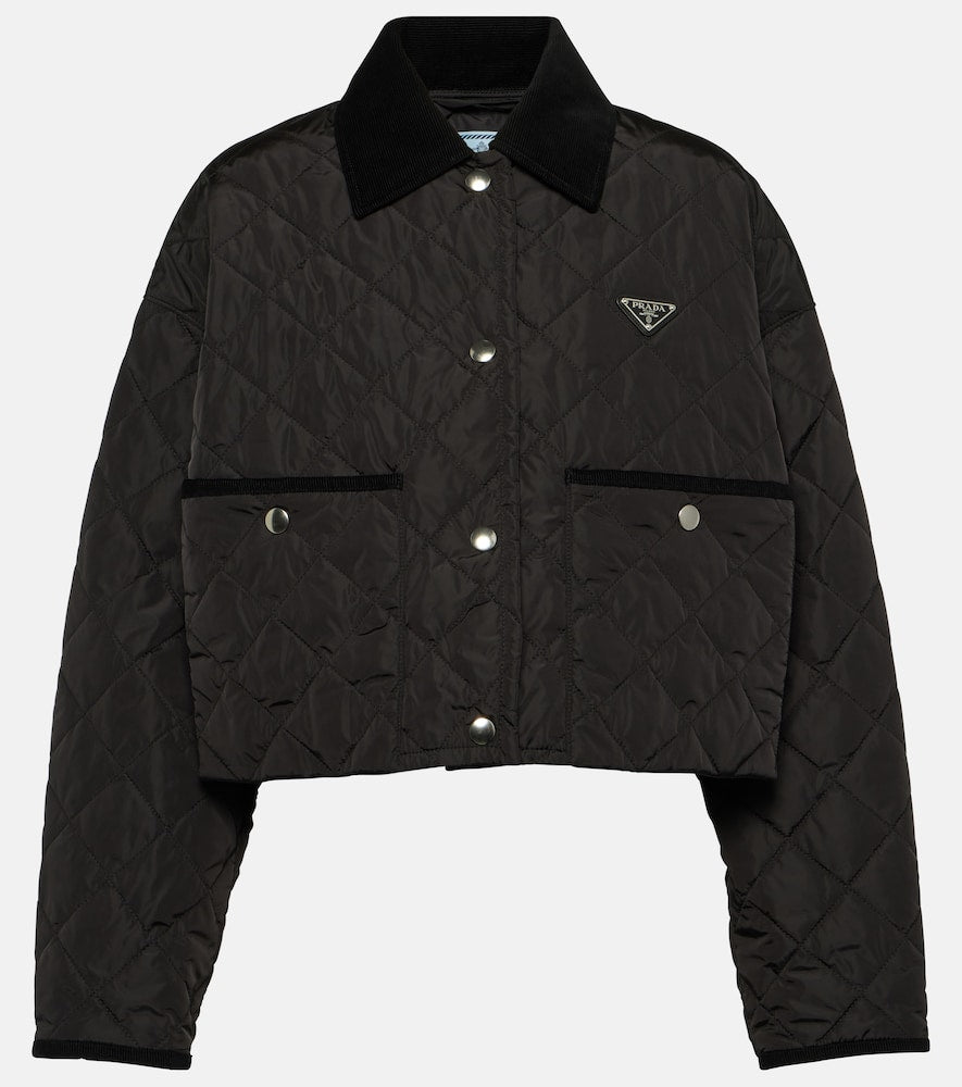 Prada Re-Nylon quilted cropped jacket - Prada Re-Nylon 绗缝短款夹克