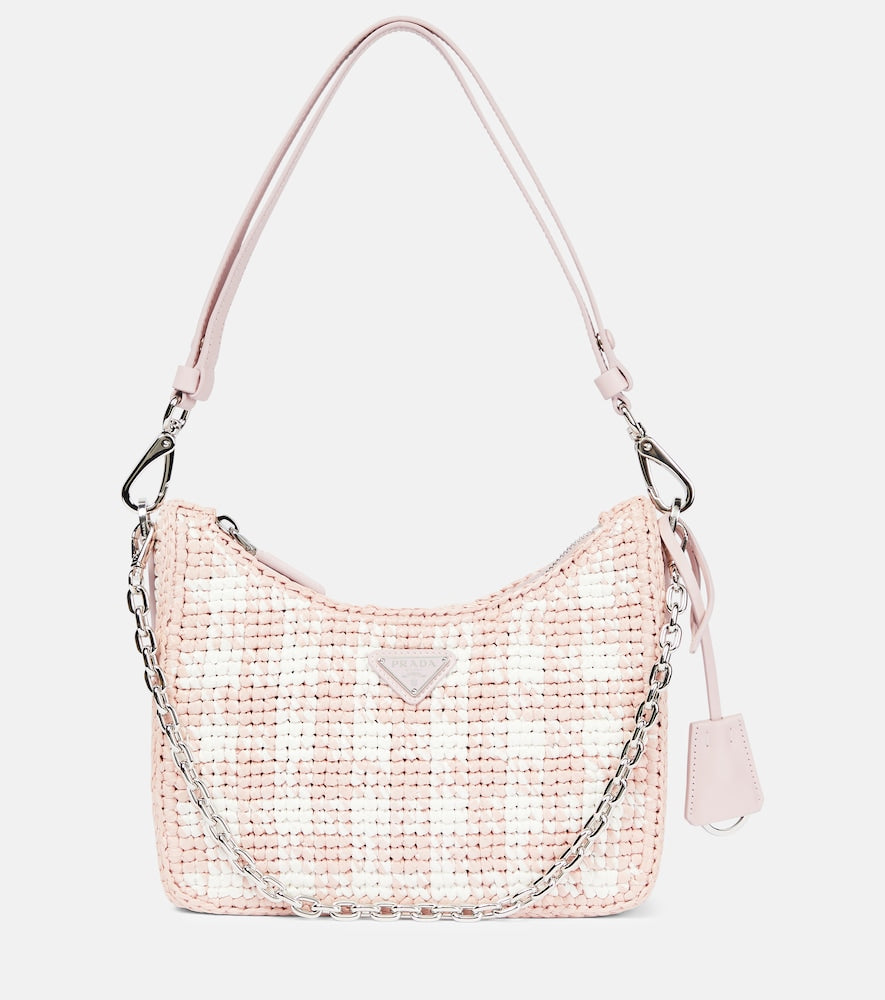Prada Re-edition crochet shoulder bag - Prada 复刻版钩针编织单肩包