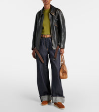 Prada Saint Tropez shearling-lined suede loafers