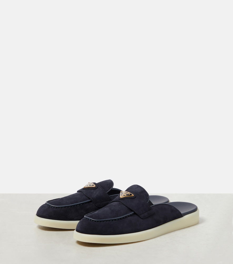 Prada Saint Tropez suede slippers