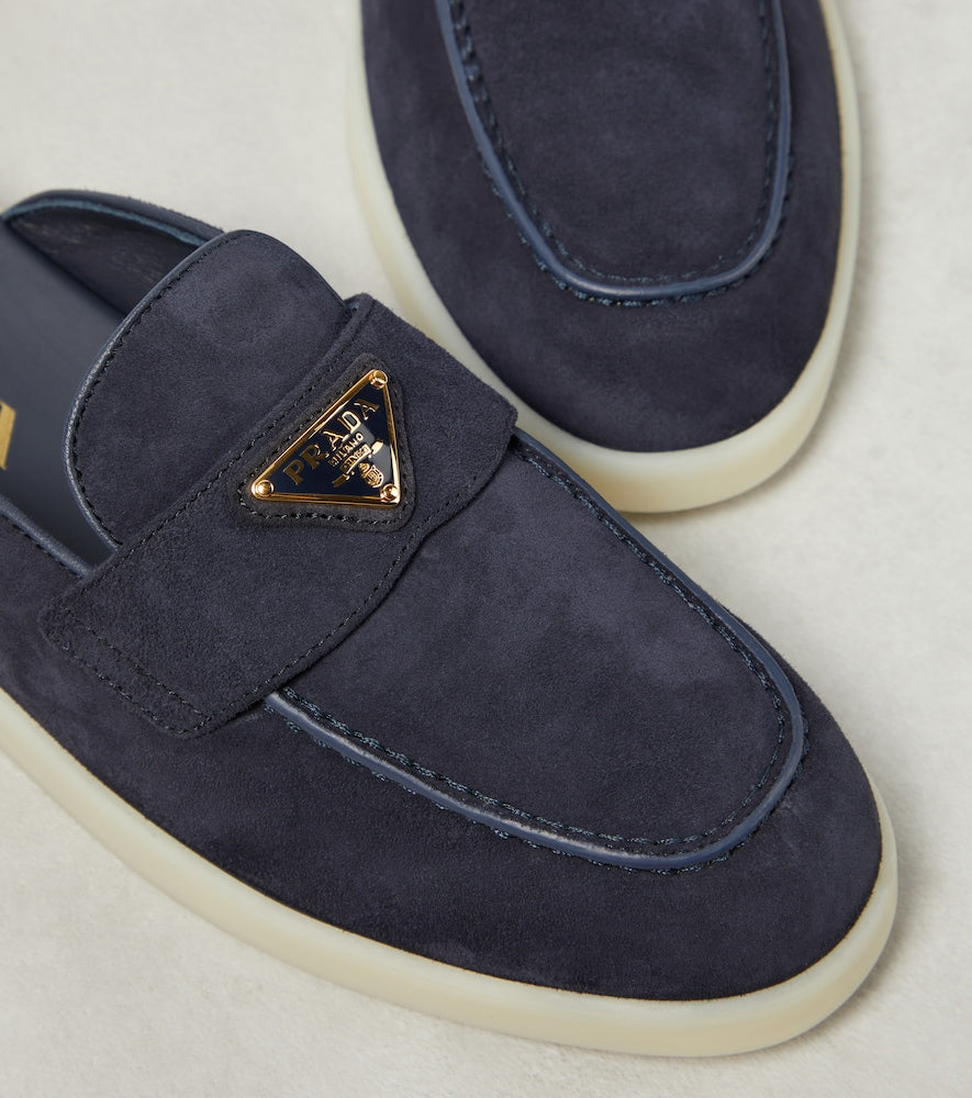Prada Saint Tropez suede slippers