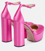 Prada Satin platform pumps