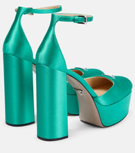 Prada Satin platform pumps