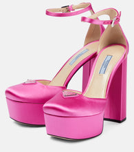 Prada Satin platform pumps