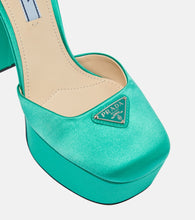 Prada Satin platform pumps