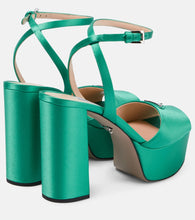 Prada Satin platform sandals