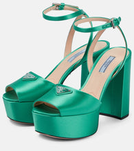 Prada Satin platform sandals