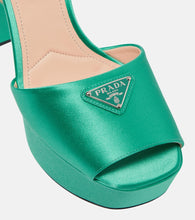 Prada Satin platform sandals