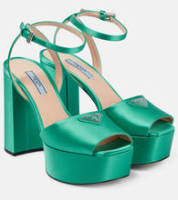 Prada Satin platform sandals - Prada缎面厚底凉鞋