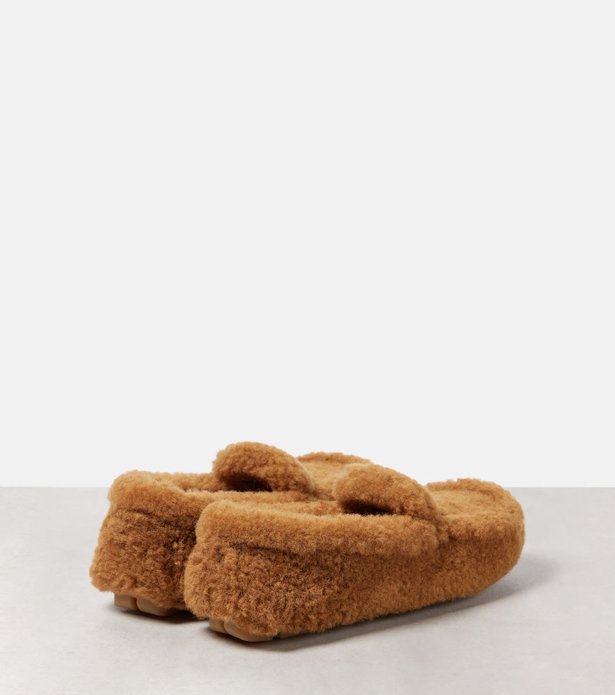 Prada Shearling driving loafers