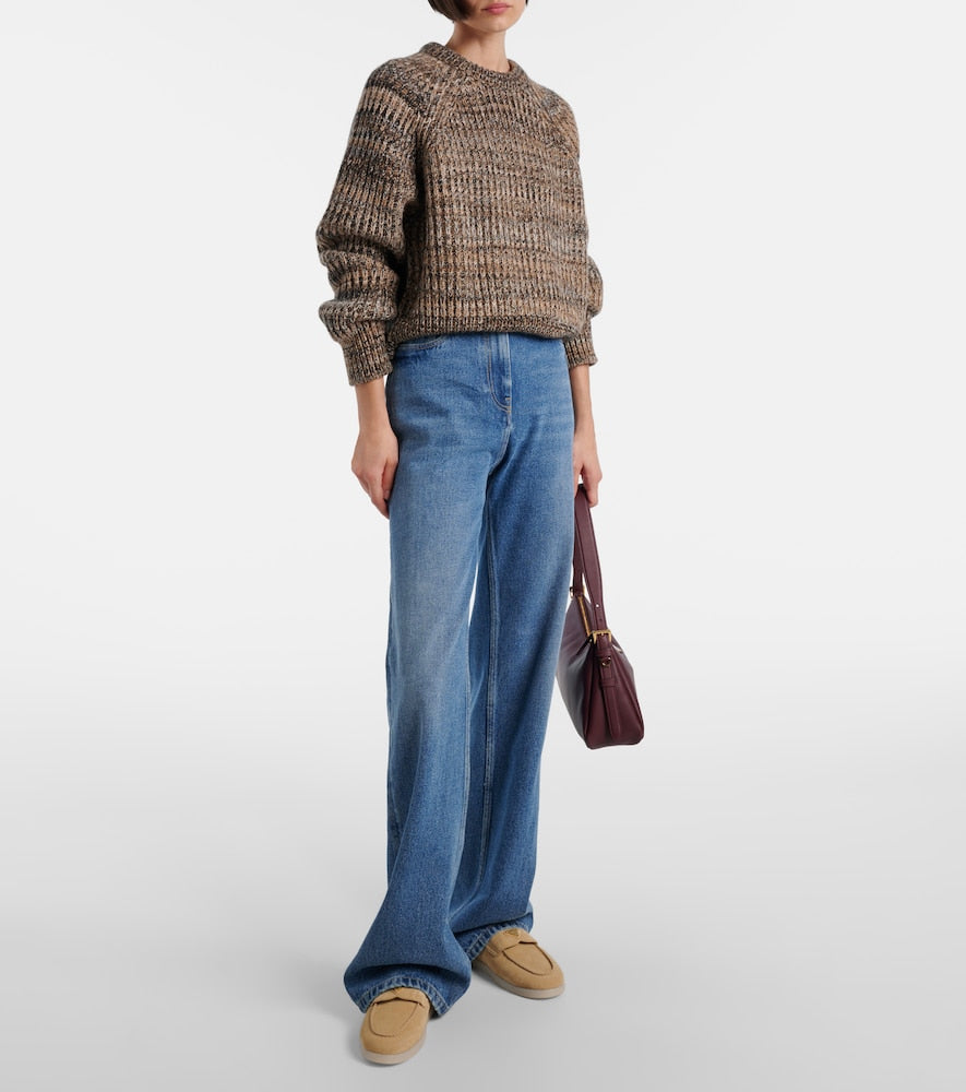 Prada Shearling-lined suede loafers