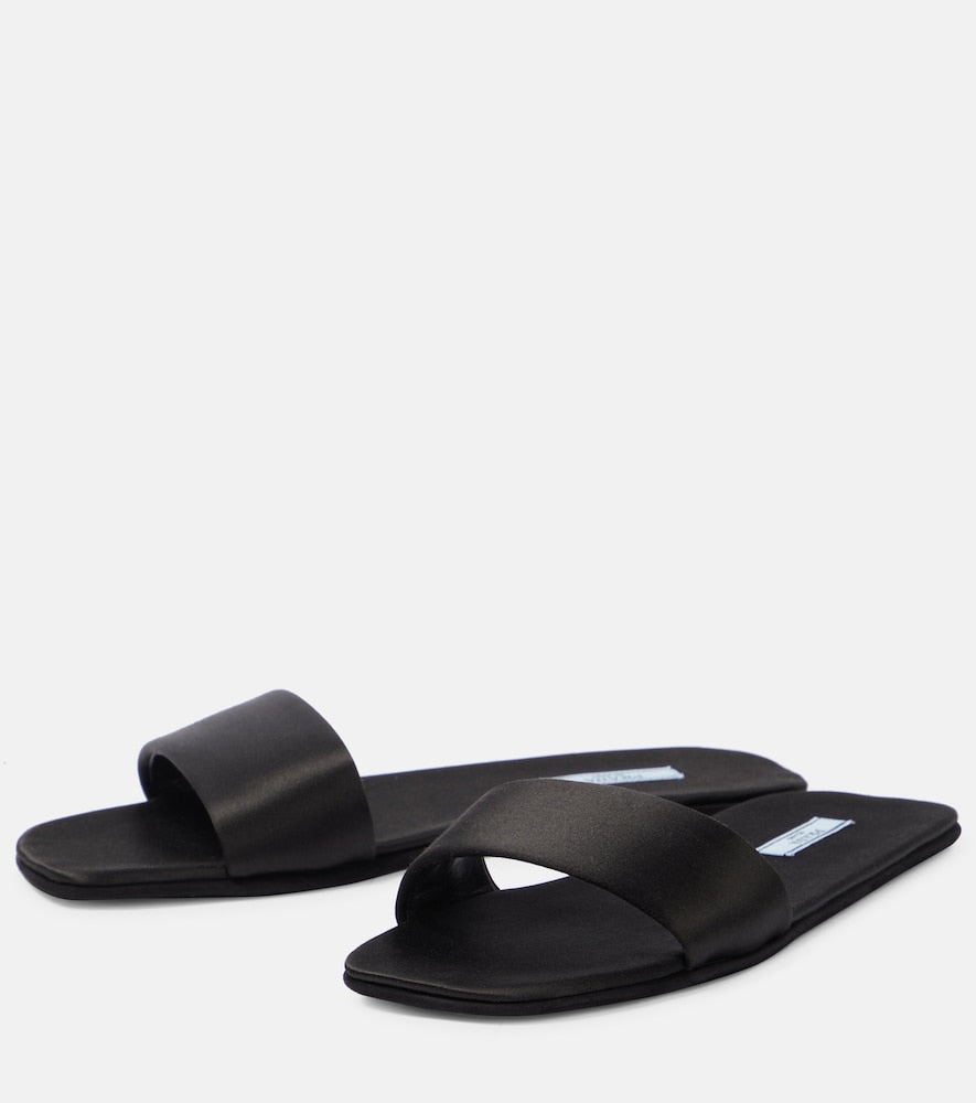 Prada Silk satin slides