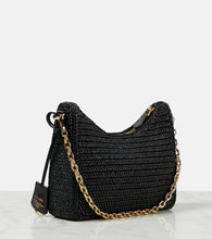Prada Small crochet raffia shoulder bag