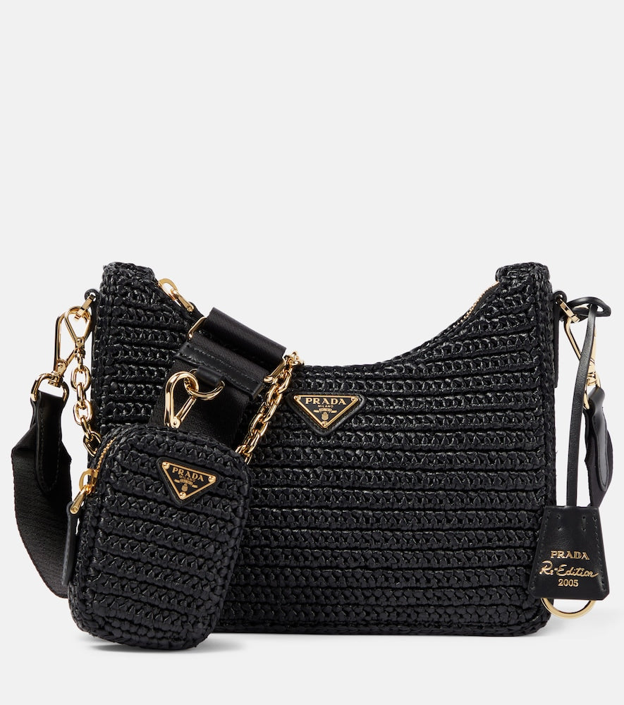 Prada Small crochet raffia shoulder bag - Prada 小号钩编拉菲草单肩包