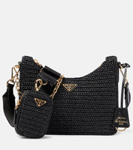 Prada Small crochet raffia shoulder bag - Prada 小号钩编拉菲草单肩包
