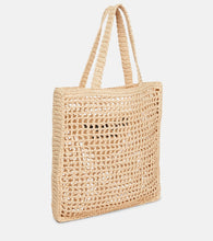 Prada Small logo raffia tote