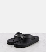 Prada Soft Cage vinyl thong sandals