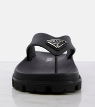 Prada Soft Cage vinyl thong sandals