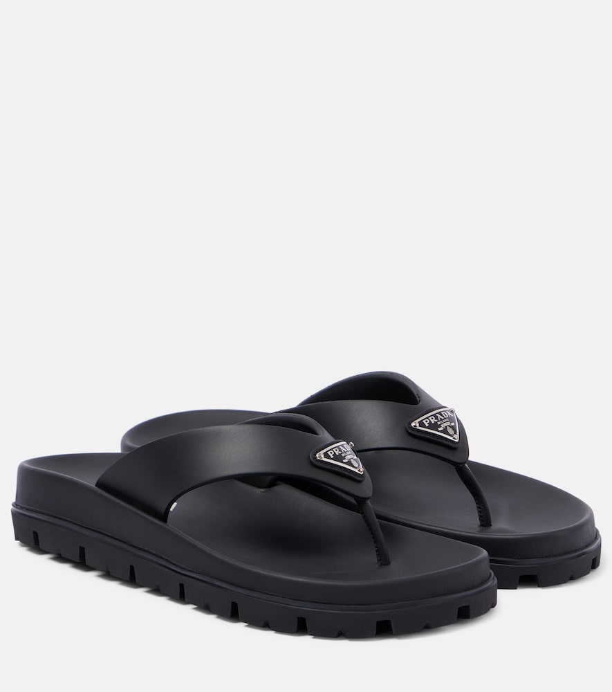 Prada Soft Cage vinyl thong sandals - Prada Soft Cage 乙烯基人字拖凉鞋