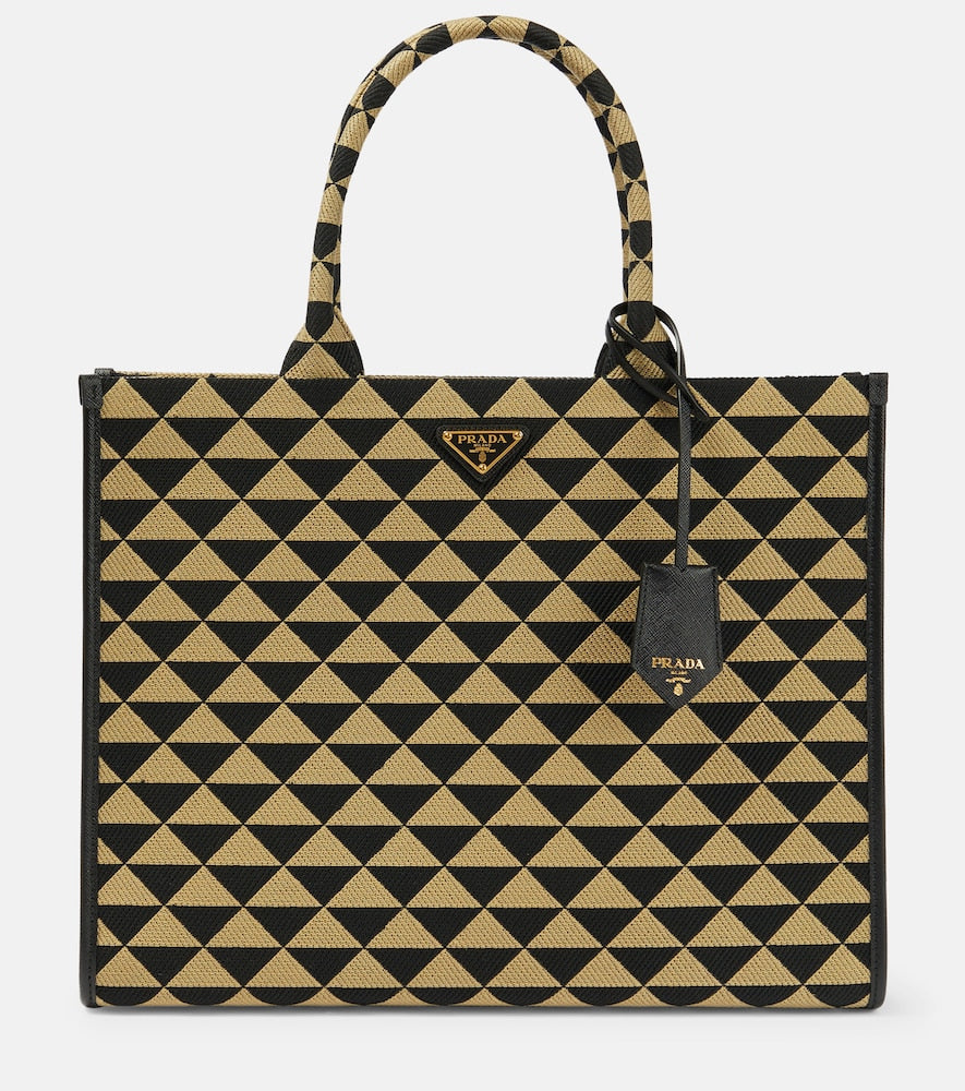 Prada Symbole jacquard tote - Prada Symbole 提花手提包
