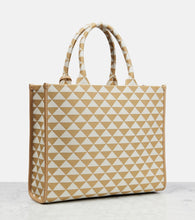 Prada Symbole leather-trimmed tote bag