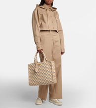 Prada Symbole leather-trimmed tote bag
