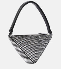 Prada Triangle embellished satin pouch