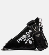 Prada Triangle sequin shoulder bag - Prada 三角形亮片单肩包