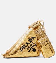 Prada Triangle sequin shoulder bag - Prada 三角形亮片单肩包