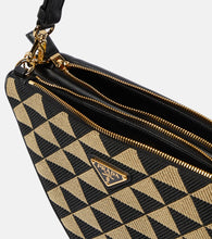 Prada Triangolo Mini jacquard shoulder bag
