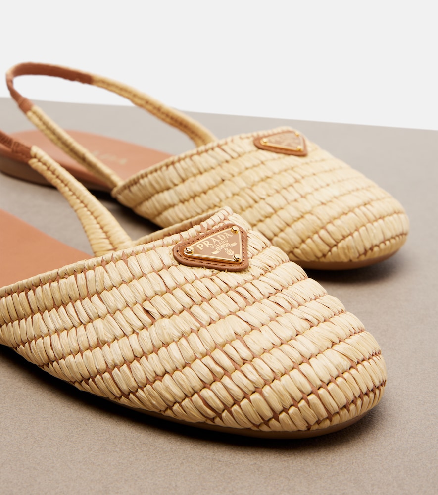 Beige Prada Crochet slingback flats - Ballerina Flats