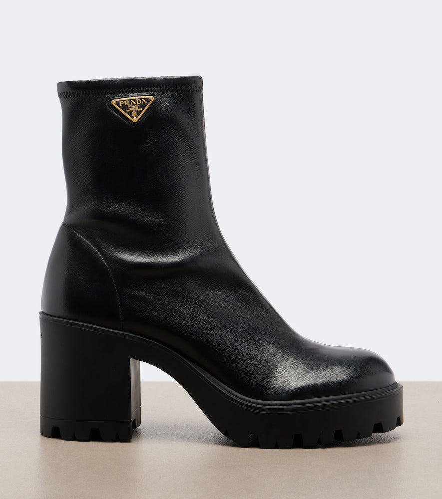 Prada Leather ankle boots in Black - Ankle Boots