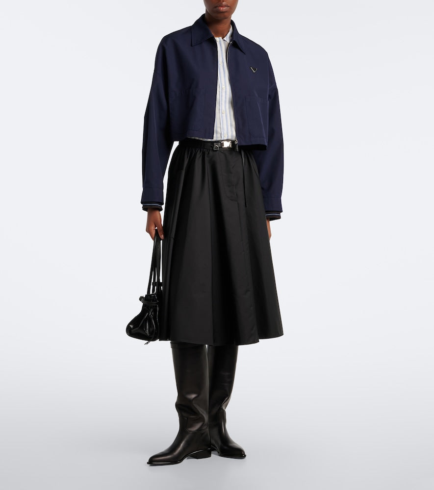 Prada Leather knee-high boots - Black Flat Boots