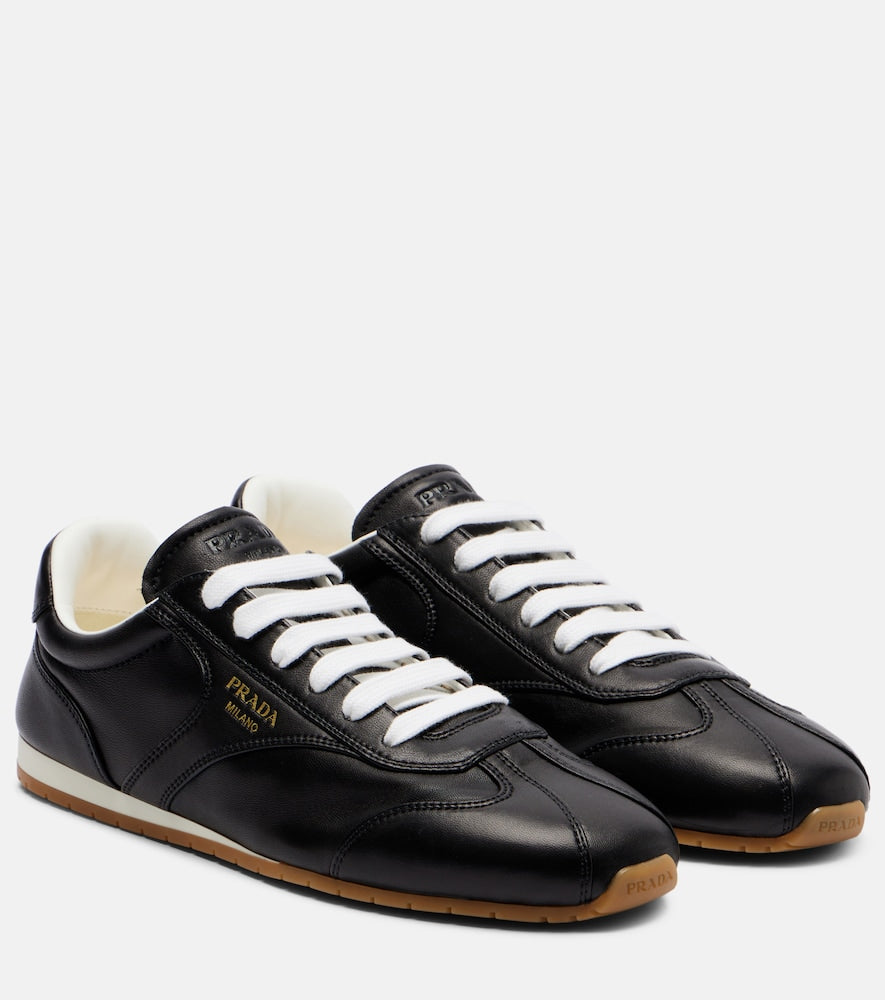 Black Prada Leather sneakers - Low-Top Sneakers