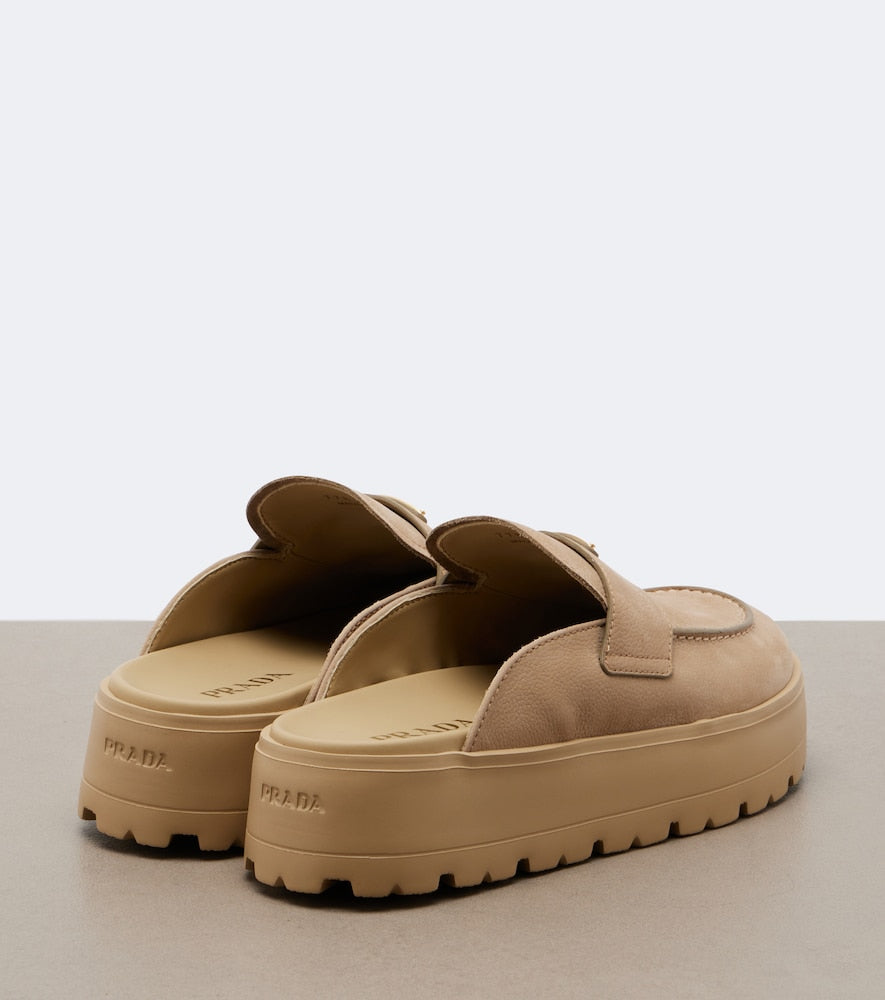 Prada Suede mules in Beige - Mules