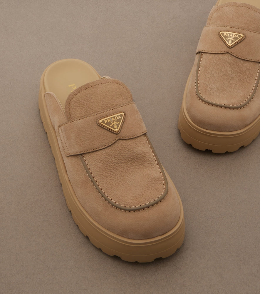 Prada Suede mules in Beige - Mules