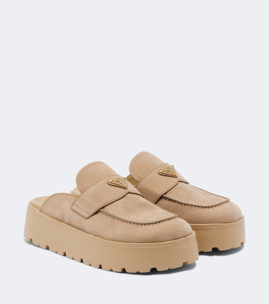 Prada Suede mules in Beige - Mules