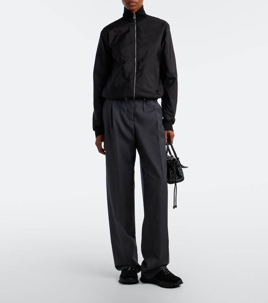 Prada Suede-trimmed sneakers - Black Low-Top Sneakers